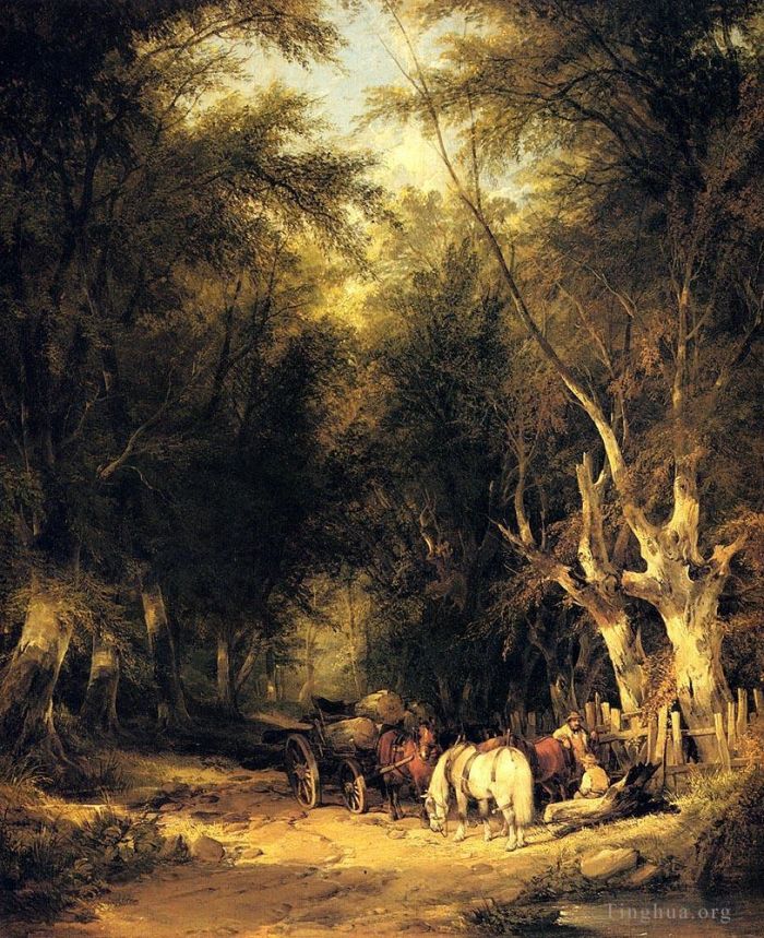 William Shayer Peinture à l'huile - Dans la nouvelle forêt