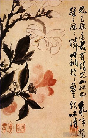 Shi Tao œuvres - deux fleurs en conversation 169