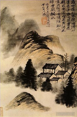Shi Tao œuvres - La loge de l'ermite au milieu de la table 170