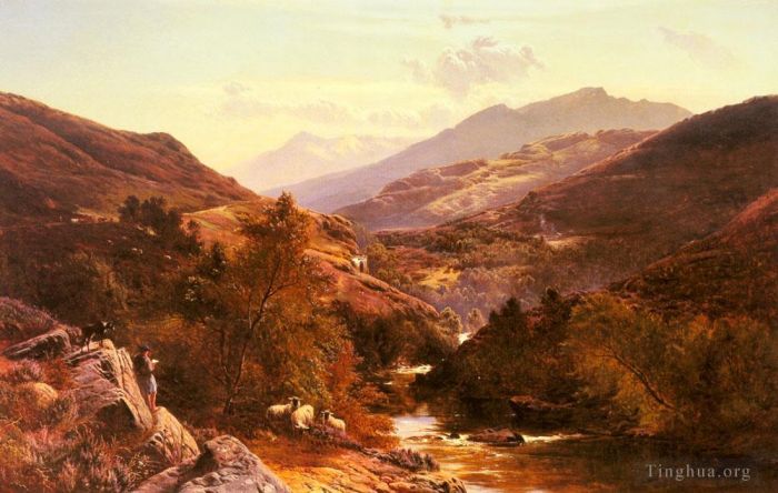 Sidney Richard Percy Peinture à l'huile - Glen Fallock Dunbartonshire