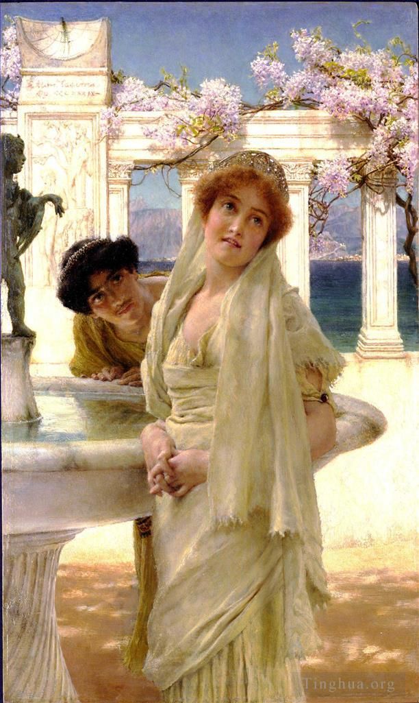 Sir Lawrence Alma-Tadema Peinture à l'huile - Une différence d’opinion
