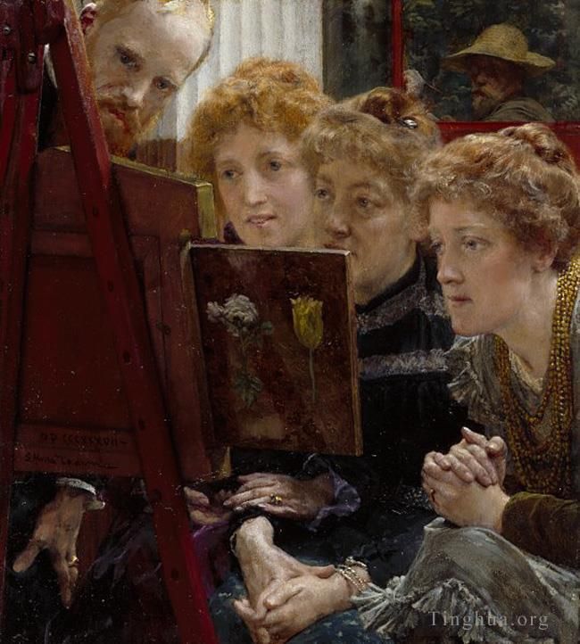 Sir Lawrence Alma-Tadema Peinture à l'huile - Un groupe familial