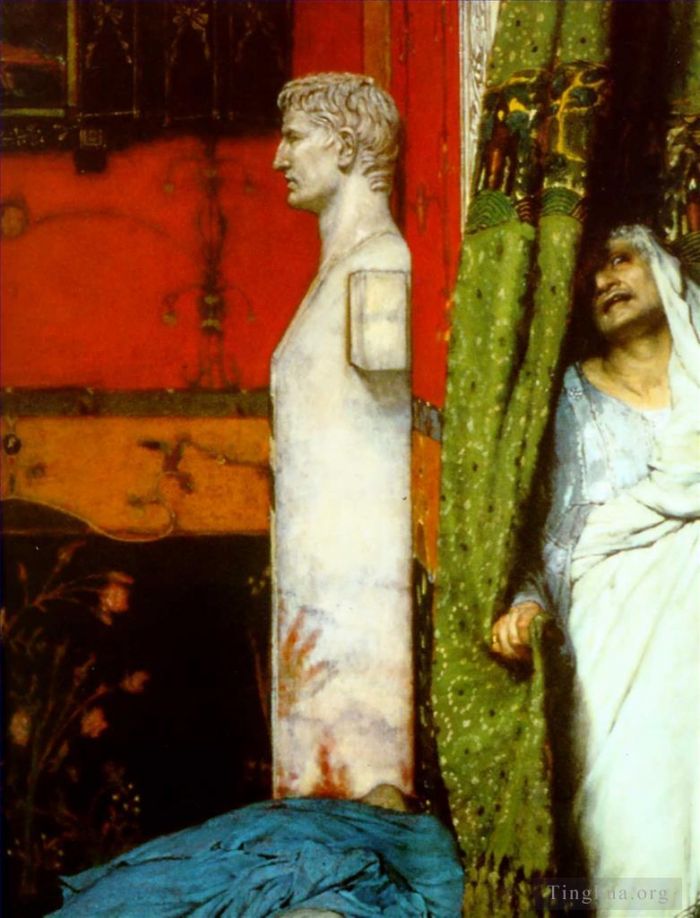 Sir Lawrence Alma-Tadema Peinture à l'huile - Un empereur romain
