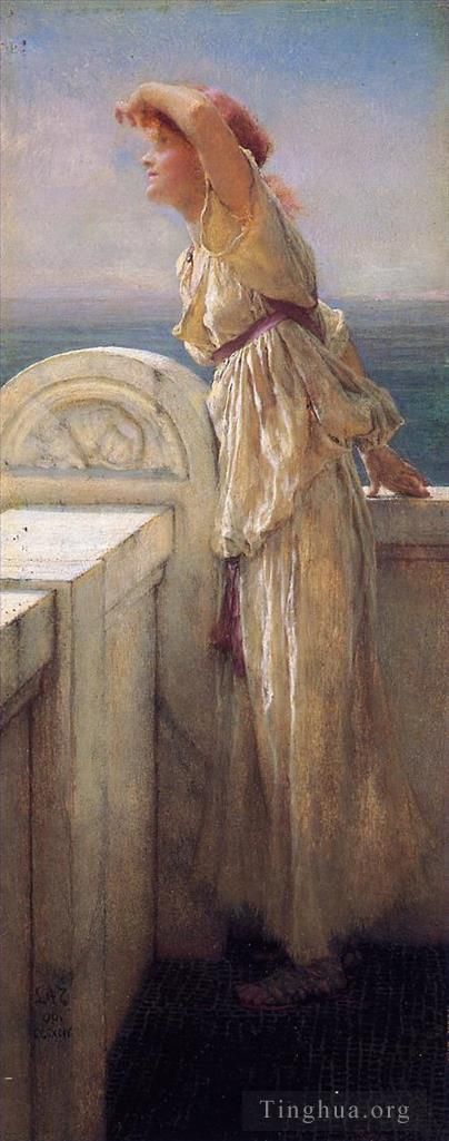 Sir Lawrence Alma-Tadema Peinture à l'huile - Optimiste