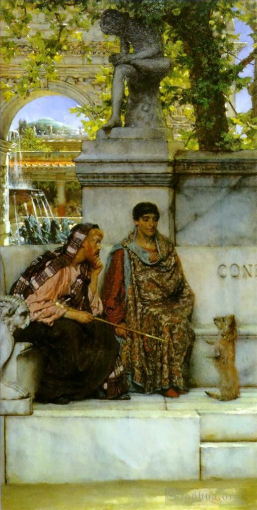 Sir Lawrence Alma-Tadema Peinture à l'huile - Au temps de Constantin