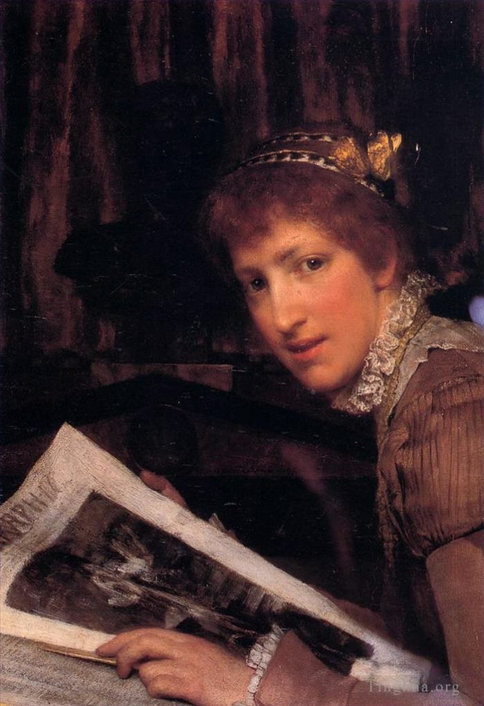 Sir Lawrence Alma-Tadema Peinture à l'huile - Interrompu