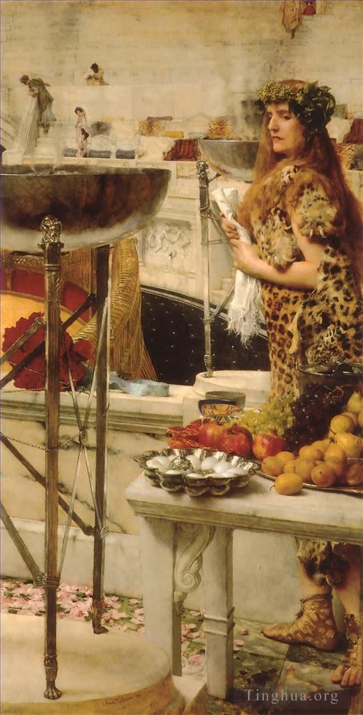 Sir Lawrence Alma-Tadema Peinture à l'huile - Préparation au Colisée