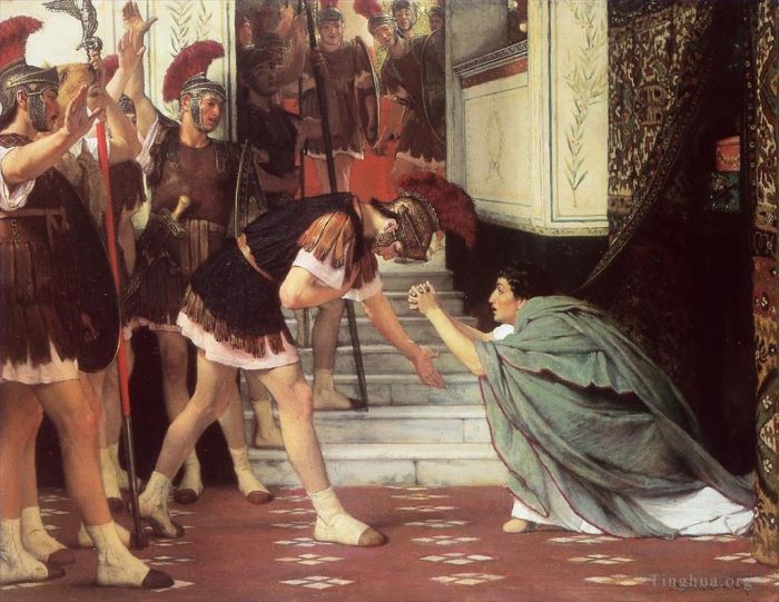 Sir Lawrence Alma-Tadema Peinture à l'huile - Proclamer Claude empereur