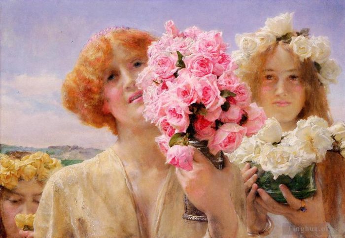 Sir Lawrence Alma-Tadema Peinture à l'huile - Offre d'été
