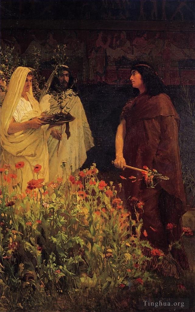 Sir Lawrence Alma-Tadema Peinture à l'huile - Tarquin le Superbe
