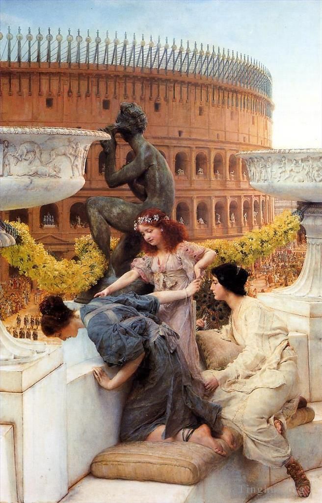 Sir Lawrence Alma-Tadema Peinture à l'huile - Le Colisée