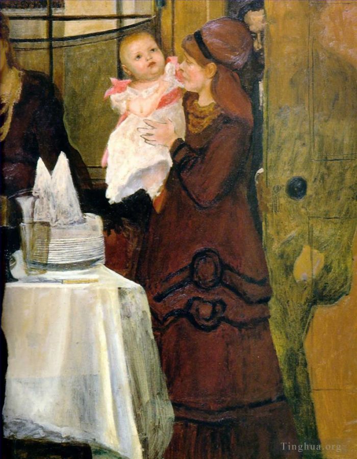 Sir Lawrence Alma-Tadema Peinture à l'huile - L’écran de la famille Epps