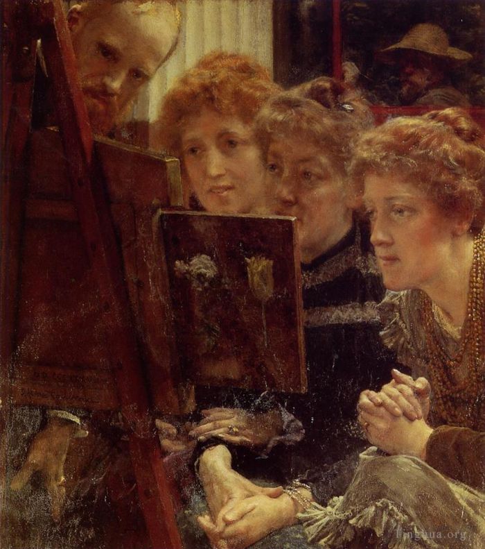 Sir Lawrence Alma-Tadema Peinture à l'huile - Le groupe familial