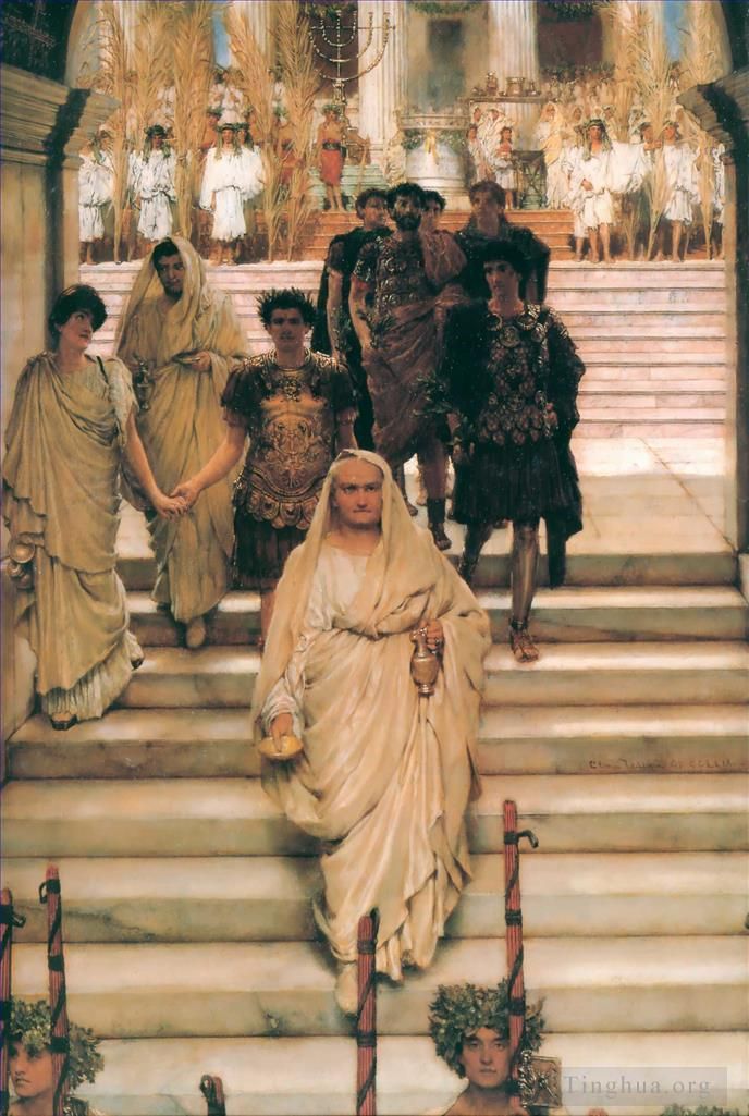 Sir Lawrence Alma-Tadema Peinture à l'huile - Le triomphe de Titus