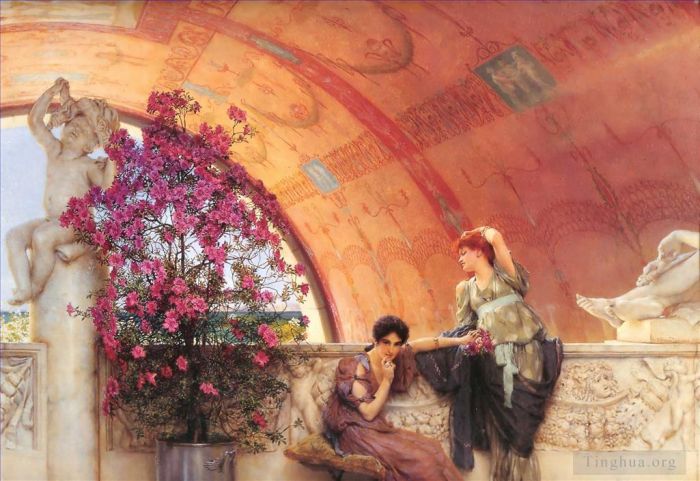 Sir Lawrence Alma-Tadema Peinture à l'huile - Rivaux inconscients