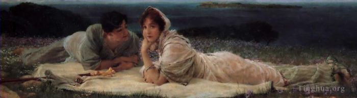 Sir Lawrence Alma-Tadema Peinture à l'huile - Un monde à eux