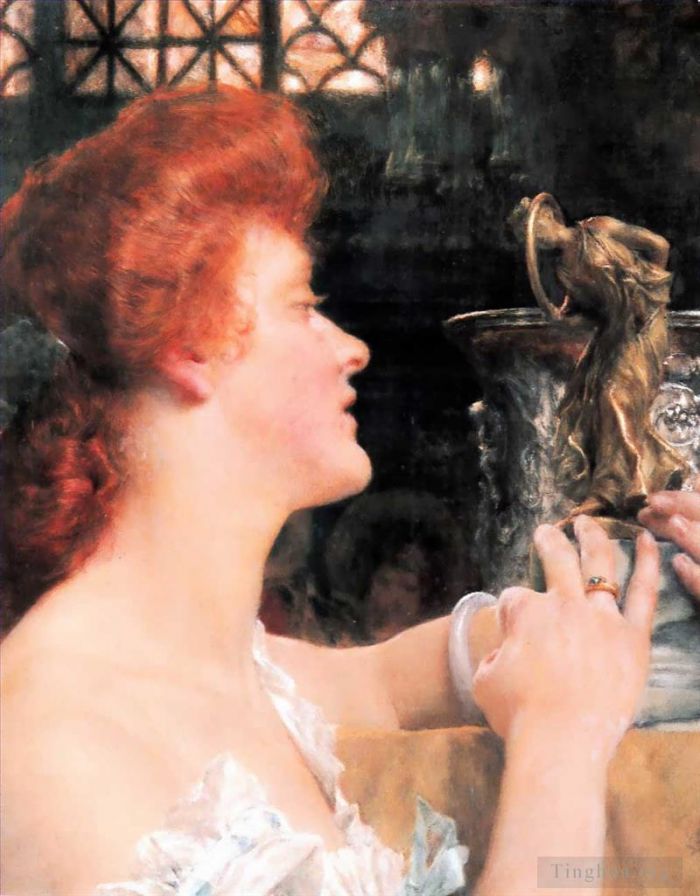 Sir Lawrence Alma-Tadema Peinture à l'huile - Heure d'or