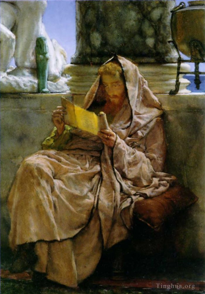 Sir Lawrence Alma-Tadema Peinture à l'huile - Prose