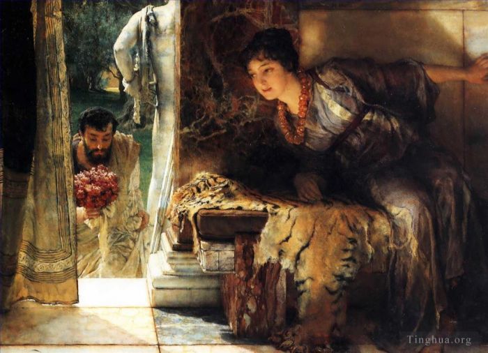 Sir Lawrence Alma-Tadema Peinture à l'huile - Des pas de bienvenue