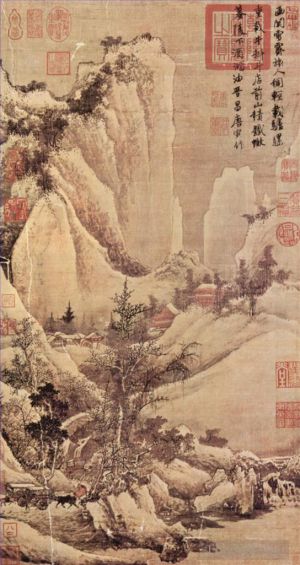 Tang Yin œuvres - Déneigement après un col de montagne 1507