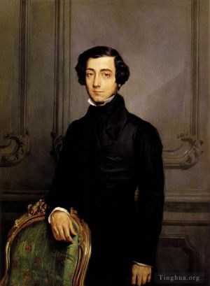 Théodore Chassériau œuvres - Portrait d'Alexis de Toqueville 1850