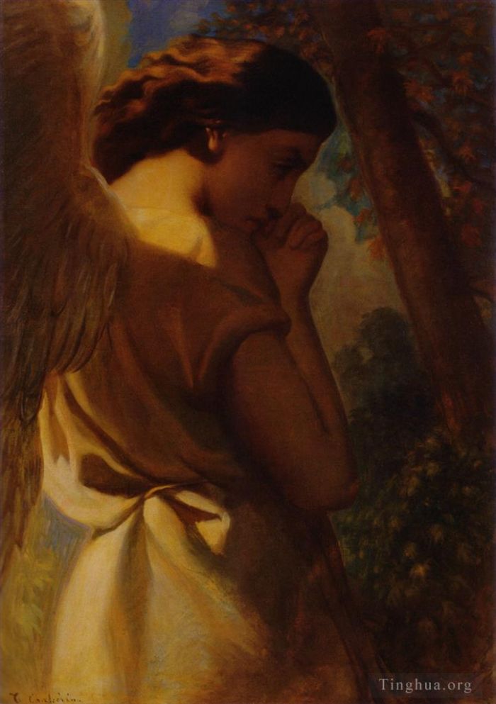 Théodore Chassériau Peinture à l'huile - L'Ange 1840