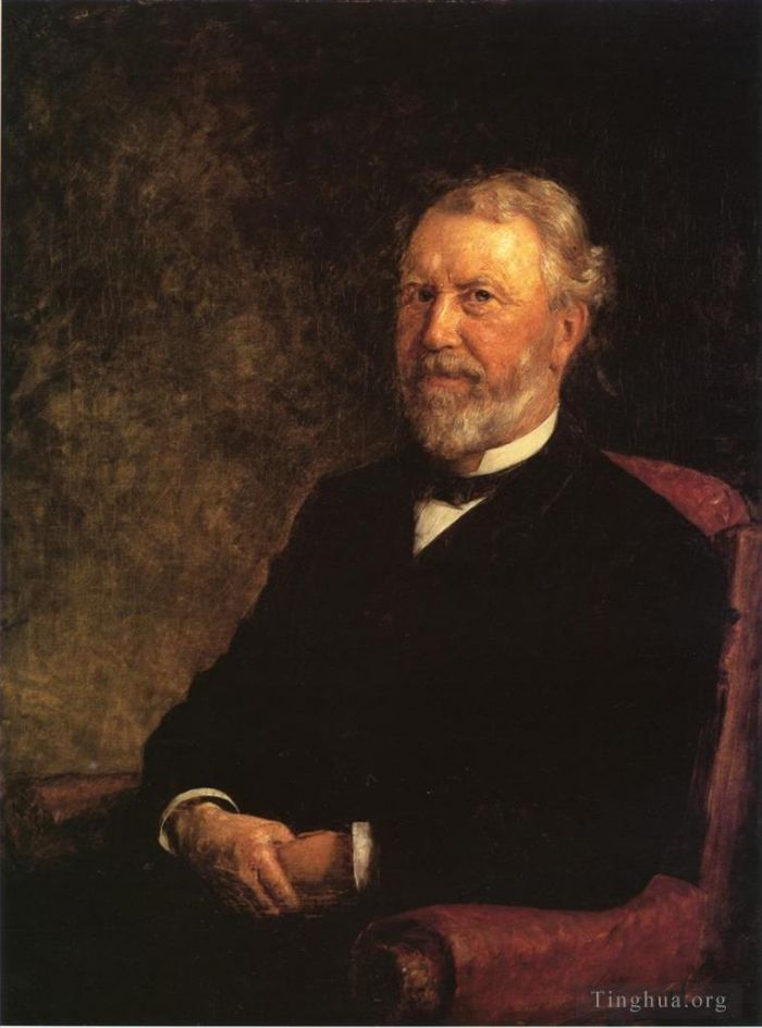 Theodore Clement Steele Peinture à l'huile - Albert G Porter Gouverneur de l'Indiana Impressionniste