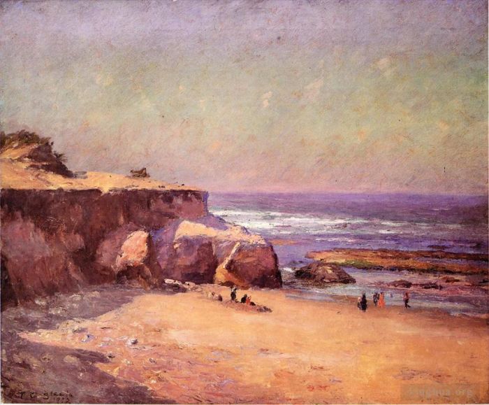 Theodore Clement Steele Peinture à l'huile - Sur la côte de l'Oregon