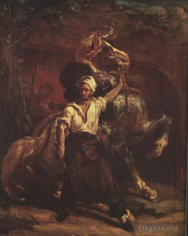 Théodore Géricault Peinture à l'huile - Enseigne des forgerons