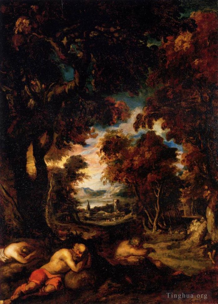 Théodore Géricault Peinture à l'huile - Jean Louis André Le Sommeil Des Paysans