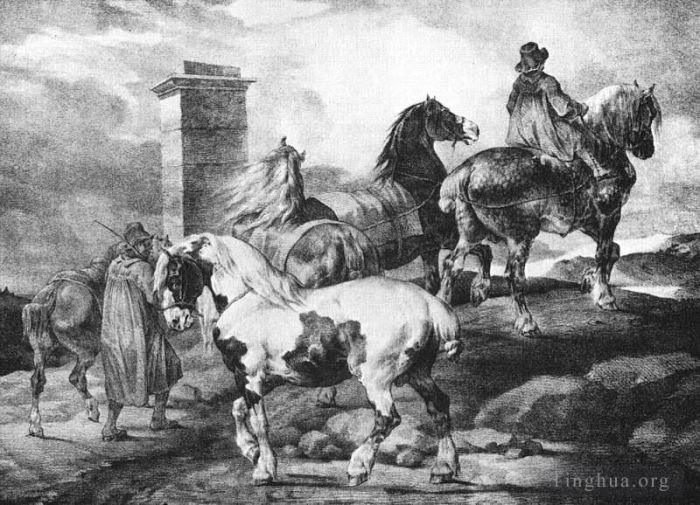 Théodore Géricault Types de peintures - Les chevaux