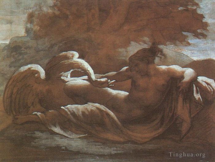 Théodore Géricault Types de peintures - Léda et le cygne