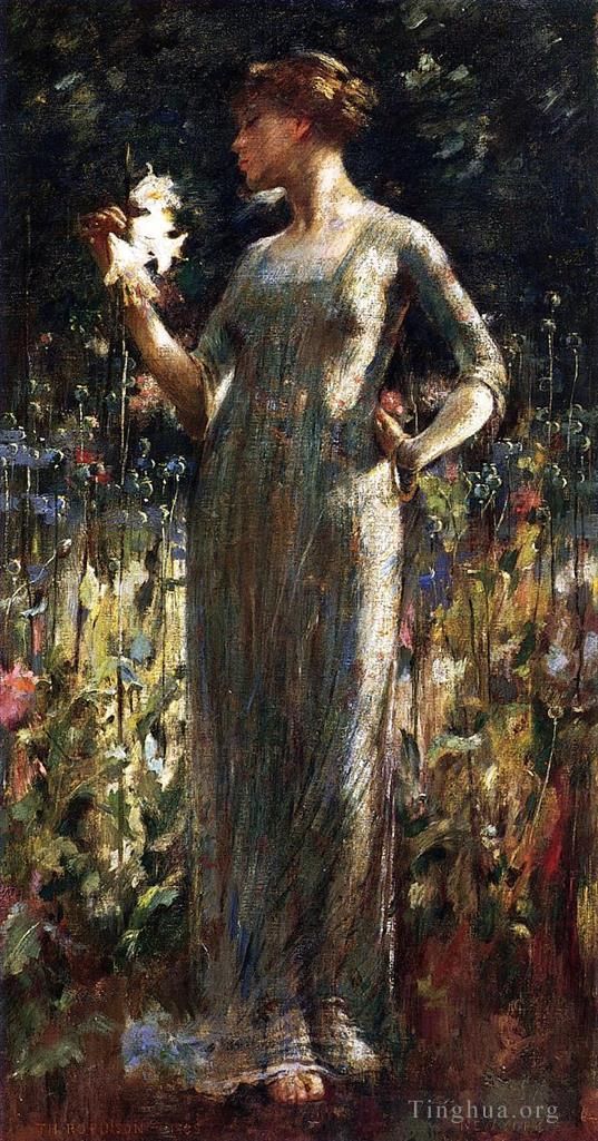 Theodore Robinson Peinture à l'huile - Une fille de rois