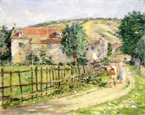Theodore Robinson œuvres - Route du Moulin