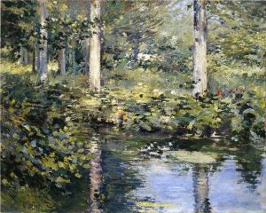 Theodore Robinson œuvres - L'étang aux canards