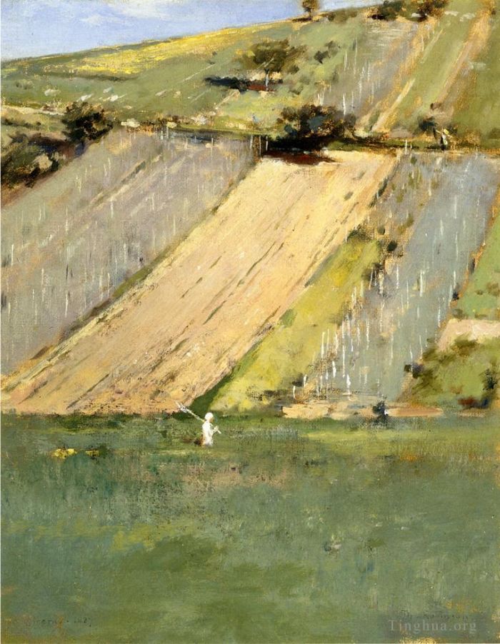 Theodore Robinson Peinture à l'huile - Vallée de la Seine Giverny