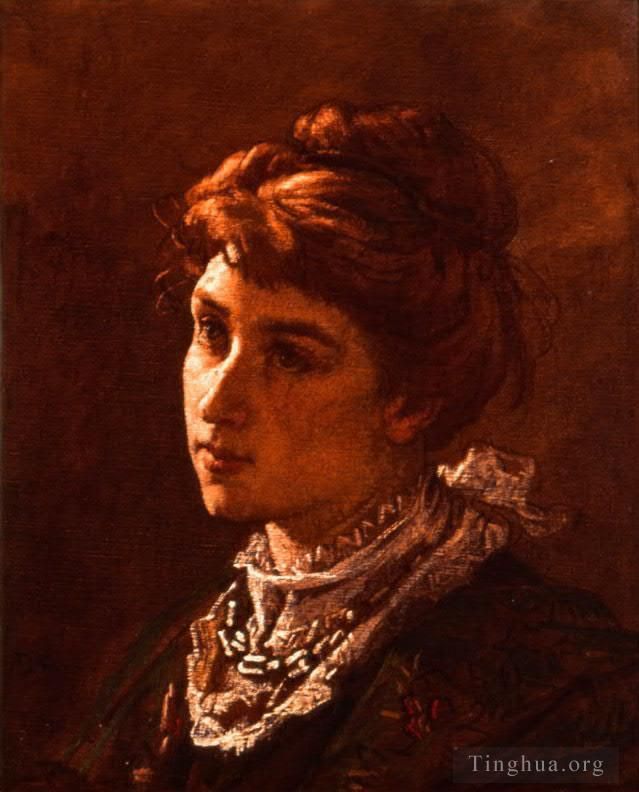 Thomas Couture Peinture à l'huile - Madame de Brunecke