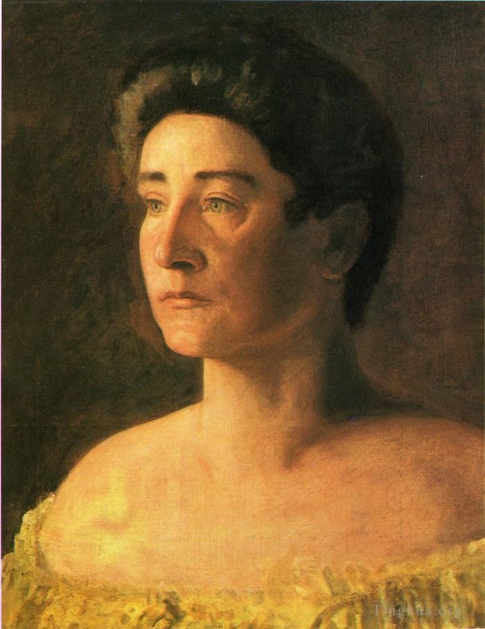 Thomas Cowperthwait Eakins Peinture à l'huile - Un portrait chanteur de Mme Leigo