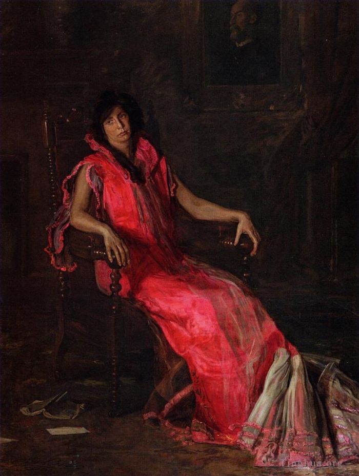 Thomas Cowperthwait Eakins Peinture à l'huile - Une actrice alias Portrait de Suzanne Santje
