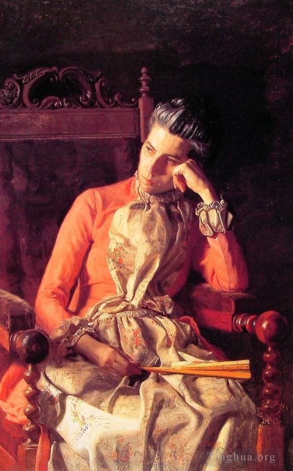 Thomas Cowperthwait Eakins Peinture à l'huile - Mlle Amelia van Buren