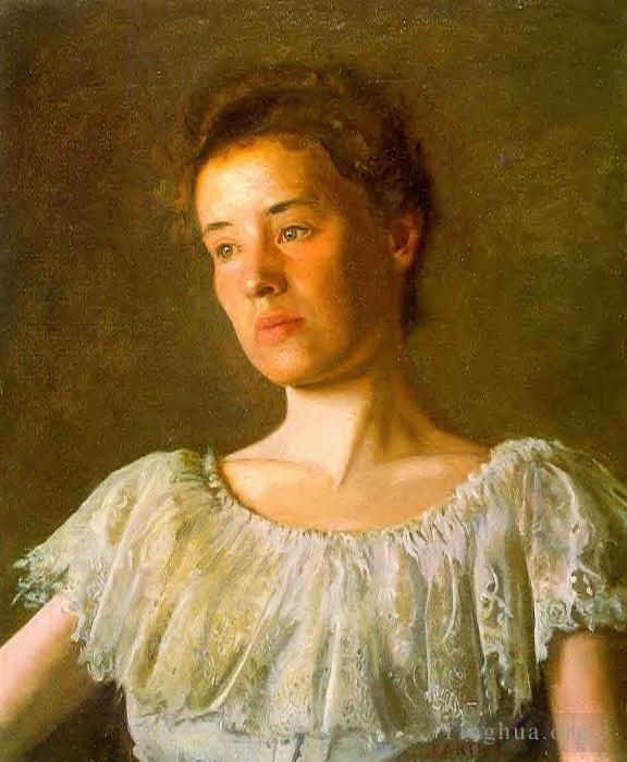 Thomas Cowperthwait Eakins Peinture à l'huile - Portrait d'Alice Kurtz