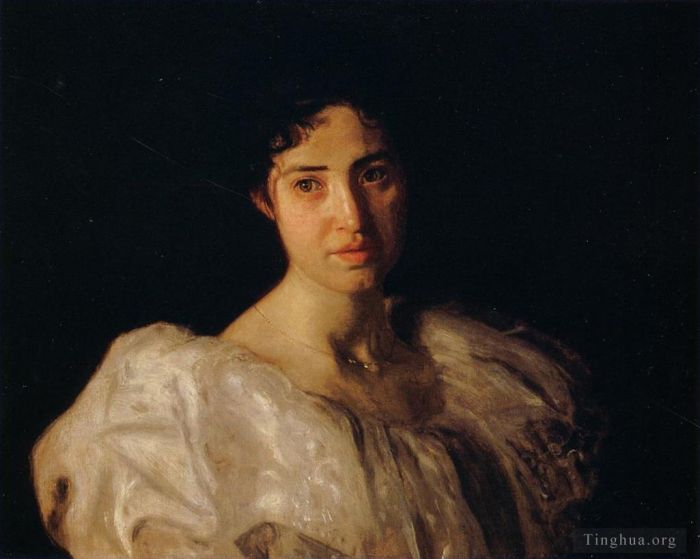 Thomas Cowperthwait Eakins Peinture à l'huile - Portrait de Lucy Lewis