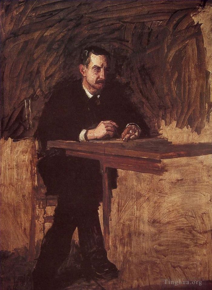 Thomas Cowperthwait Eakins Peinture à l'huile - Portrait du professeur Marks