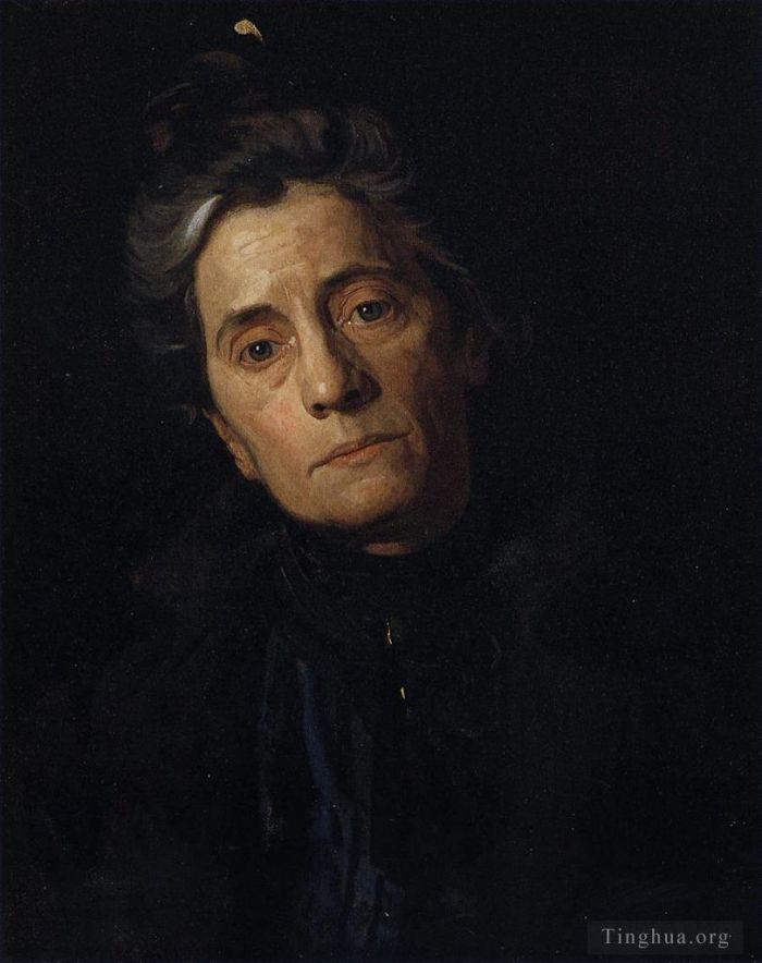 Thomas Cowperthwait Eakins Peinture à l'huile - Portrait de Susan MacDowell Eakins