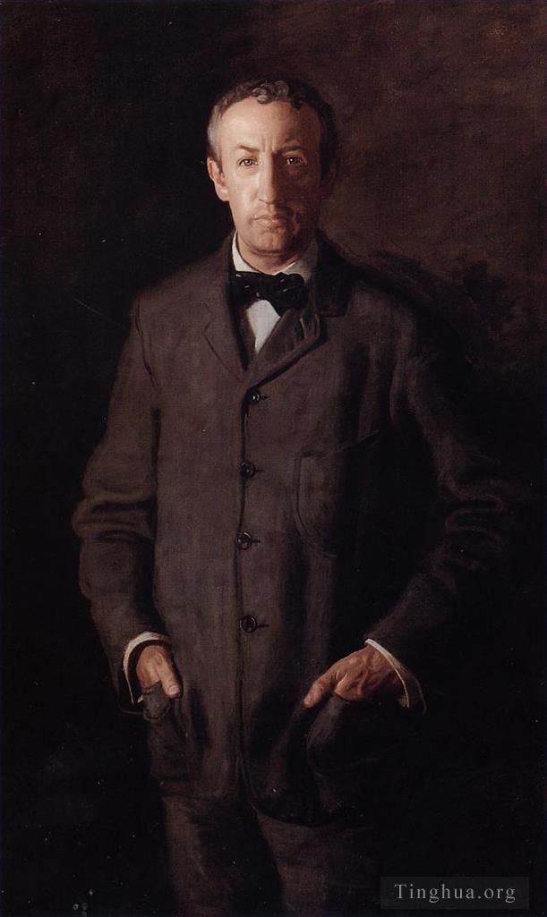 Thomas Cowperthwait Eakins Peinture à l'huile - Portrait de William B. Kurtz