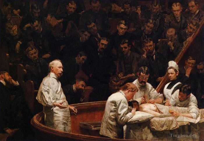 Thomas Cowperthwait Eakins Peinture à l'huile - La Clinique Agnew