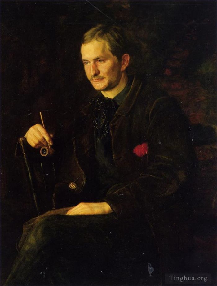 Thomas Cowperthwait Eakins Peinture à l'huile - L'étudiant en art alias Portrait de James Wright