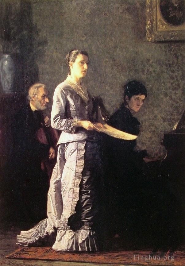 Thomas Cowperthwait Eakins Peinture à l'huile - La chanson pathétique