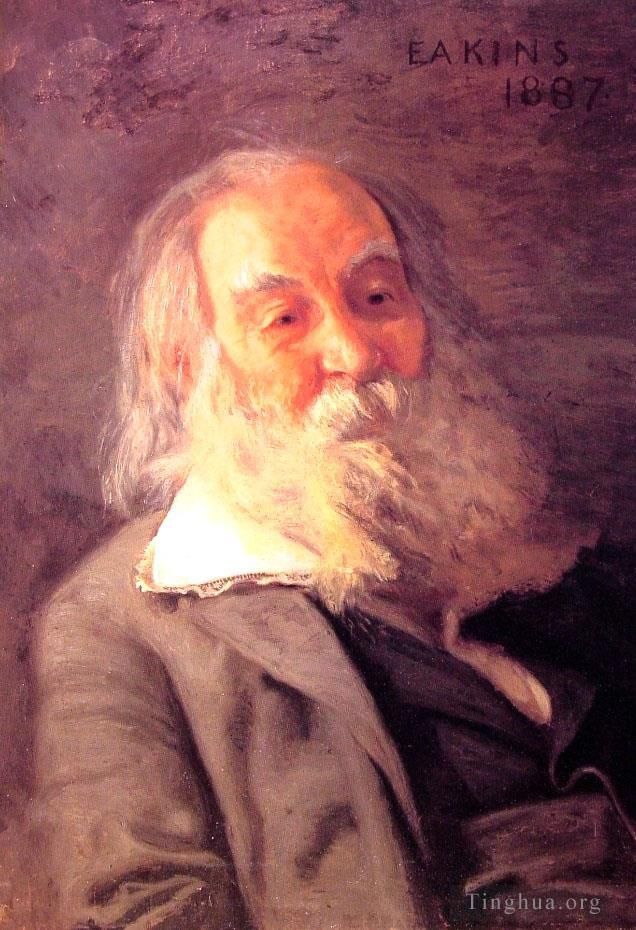 Thomas Cowperthwait Eakins Peinture à l'huile - Walt Whitman