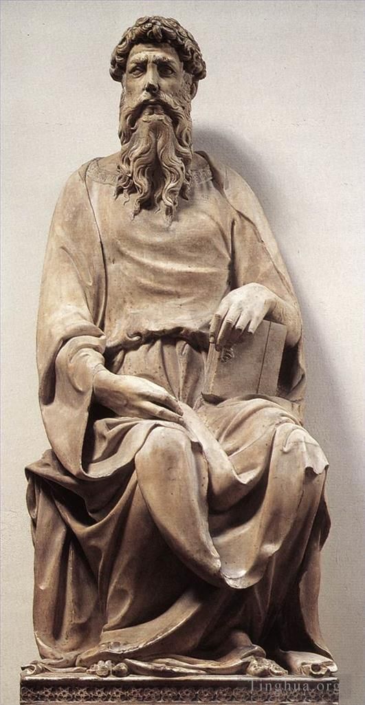 Thomas Cowperthwait Eakins Sculpture - DONATELLO Saint Jean l'Évangéliste